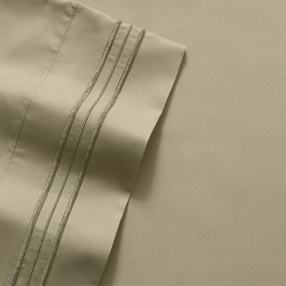 1800 Thread Count 4 Piece Deep Pocket Bedroom Bed Sheet Set Queen - Sage nwt - Picture 2 of 3